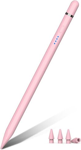 Pencil 1st Generation for iPad A16 (2025-2018), Pencil USB C Fast Charging and Magnetic with Tilt Sensitivity & Palm Rejection for iPad Air 3/4/5/M2/M3, Mini 5/6/7, i-Pad 6-11, Pro 11/12.9"/M4 (White) in Kuwait