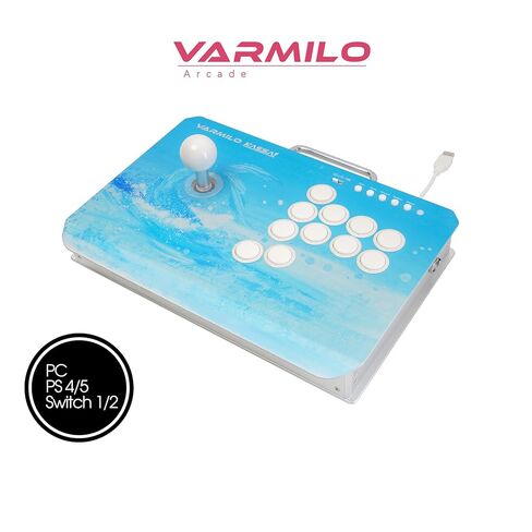 Varmilo Kassai Pro Arcade Fight Stick, Rapid Trigger Controller, Tournament Grade for Fighting Games (Obsidian Black), Compatible with PC/PS4/PS5/Switch1/Switch2 in Saudi Arabia