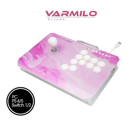 Varmilo Kassai Pro Arcade Fight Stick, Rapid Trigger Controller, Tournament Grade for Fighting Games (Obsidian Black), Compatible with PC/PS4/PS5/Switch1/Switch2 in Saudi Arabia