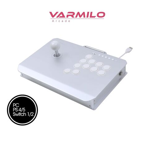 Varmilo Kassai Pro Arcade Fight Stick, Rapid Trigger Controller, Tournament Grade for Fighting Games (Obsidian Black), Compatible with PC/PS4/PS5/Switch1/Switch2 in Saudi Arabia