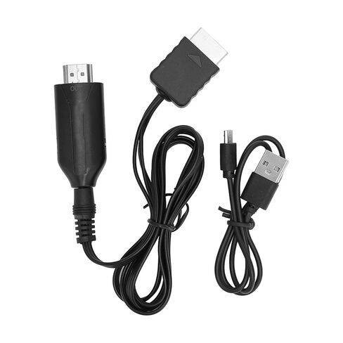 PS1 to HD Multimedia Interface Cable, Video Game Conversion Cord for PS2, Plug and Play with Stable Video Conversion, Clear Image Display for TV and Monitor in Saudi Arabia