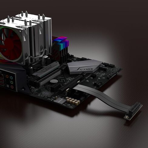 كابل PCIe 4.0 x4 Riser، كابل تمديد PCI-Express 4X ذكر إلى أنثى محول موسع PCI-e _ 15 سم in Kuwait