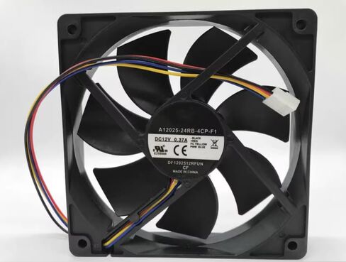 A12025-24RB-4CP-F1 DC 12V 0.37A 120x120x25mm مروحة تبريد 4 أسلاك in Kuwait