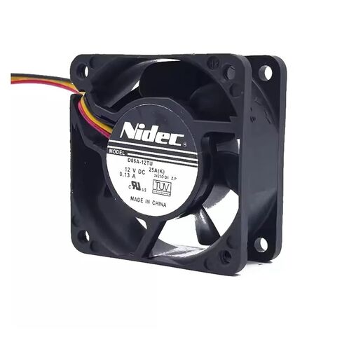 مروحة تبريد جديدة لـ NIDEC D06A-12TU 12V 0.13A 6CM 6025 مروحة تبريد عاكسة 60 * 60 * 25 مم (3 أسلاك) in Kuwait