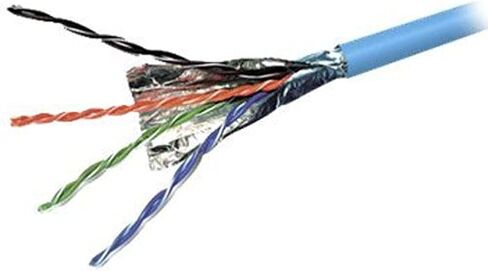 سلك التصحيح Belkin Cat5 باللون الأزرق بطول 1000 قدم من مادة PVC محمي (بدون Retu in Kuwait