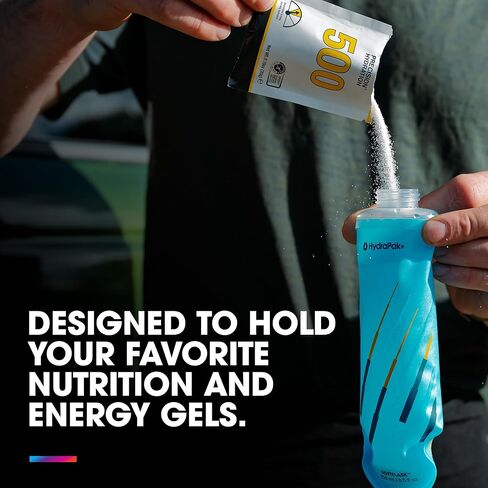 HydraPak SoftFlask - Collapsible Nutrition Flask (150ml or 250ml) - BPA Free, Easy Open Cap, Foldable, Lightweight in Saudi Arabia