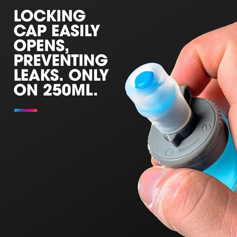 HydraPak SoftFlask - Collapsible Nutrition Flask (150ml or 250ml) - BPA Free, Easy Open Cap, Foldable, Lightweight in Saudi Arabia