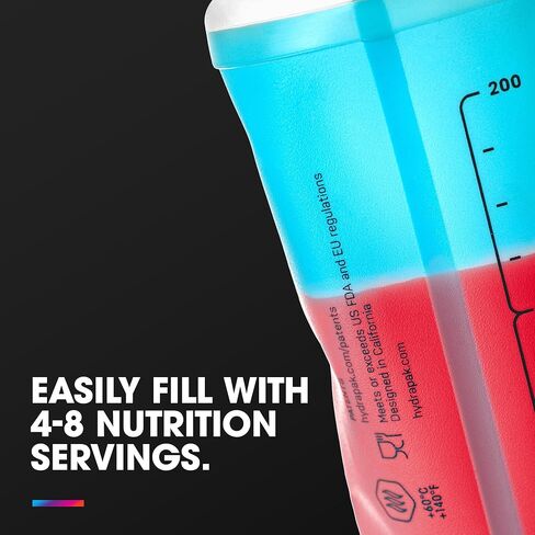HydraPak SoftFlask - Collapsible Nutrition Flask (150ml or 250ml) - BPA Free, Easy Open Cap, Foldable, Lightweight in Saudi Arabia
