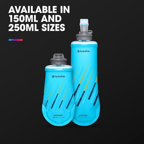 HydraPak SoftFlask - Collapsible Nutrition Flask (150ml or 250ml) - BPA Free, Easy Open Cap, Foldable, Lightweight in Saudi Arabia