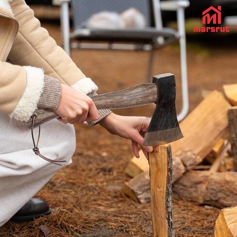 استبدال مقبض الفأس من خشب البلوط مقاس 13 بوصة من Marsrut - يناسب معظم محاور المعسكرات والواسعة والمفردة - مقبض فأس خشبي متين (عرض 1.9 بوصة) in Kuwait