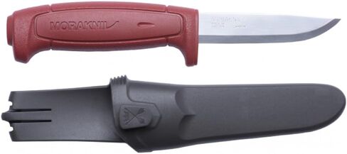 سكين Morakniv Craftline Basic 511 ذو شفرة ثابتة من الفولاذ عالي الكربون وغمد كومبي، شفرة 3.6 بوصة in Kuwait