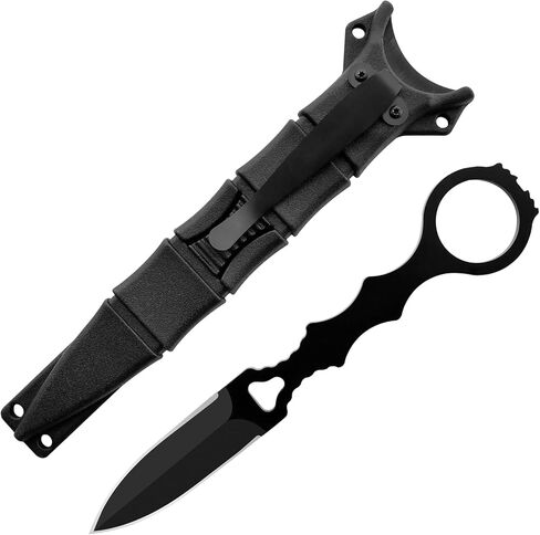 Tactical Fixed Blade Knife，6.7in Full Tang Camping Knives for Outdoor Survival，440C Stainless Steel EDC Knife with Kydex Sheath,Ergonomic Handle in Kuwait