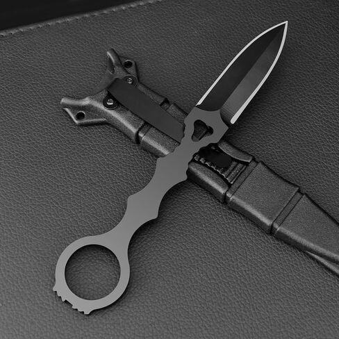 Tactical Fixed Blade Knife，6.7in Full Tang Camping Knives for Outdoor Survival，440C Stainless Steel EDC Knife with Kydex Sheath,Ergonomic Handle in Kuwait