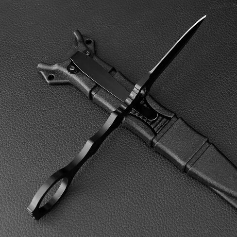 Tactical Fixed Blade Knife，6.7in Full Tang Camping Knives for Outdoor Survival，440C Stainless Steel EDC Knife with Kydex Sheath,Ergonomic Handle in Kuwait