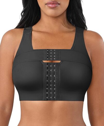 Feelirl Front Front Closure Spoture Bra للنساء بعد الجراحة صدرية ضغط مع شريط دعم الثدي in Saudi Arabia