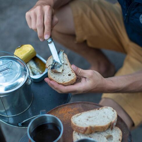 Opinel رقم 08 INOX - سكين جيب قابل للطي من الفولاذ المقاوم للصدأ Sandvik، مقبض من خشب الزان، شفرة 3.28 بوصة، طوق قفل أمان Virobloc، صنع في فرنسا in Kuwait