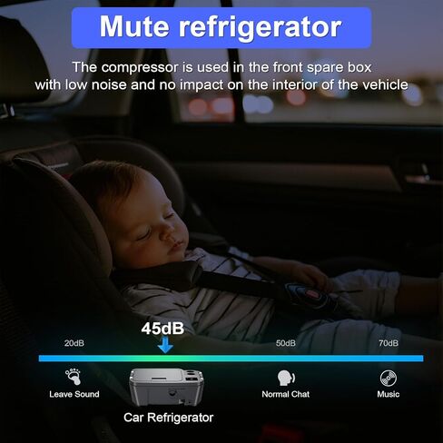 ثلاجة سيارة لـ Tesla Model Y 12V Fridge Cooler 2019-2025،21QT(20L) فريزر سيارة -4 ℉-50 ℉ للسفر في الهواء الطلق / التخييم / الاستخدام المنزلي مع زر التحكم باللمس، ضاغط جودة منخفض الضوضاء، بارد سريع. in Kuwait
