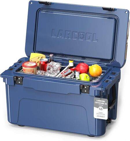 Rotomolded Hard Cooler, Portable Small Ice Chest with 3-Inch Insulation, Heavy-Duty Beach Cooler for Camping, Fishing, Boating, Picnic, BBQ, Travel in Saudi Arabia
