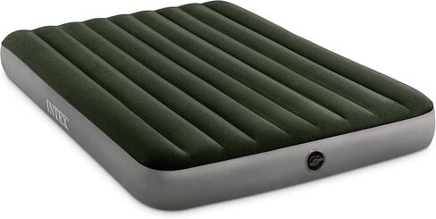 Intex 64777E Dura-Beam Standard Prestige Air Mattress: Fiber-Tech - Twin Size - Hand-Held Battery Pump - 10in Bed Height - 300lb Weight Capacity in Saudi Arabia
