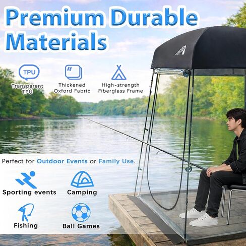Sports Tent, Portable Sports Tent Shelter Fits 2-4 Persons,6.3FT Height Clear Bubble Tents for Sports Games and Camping,Providing Shelter from Wind and Rain in Saudi Arabia
