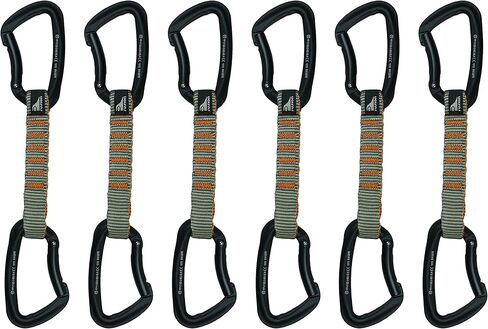 Fusion Climb 6-Pack 11cm Quickdraw Set with Techno Zoom Bent Gate Carabiner/Techno Zoom Bent Gate Carabiner, Universal in Saudi Arabia
