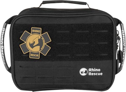 مجموعة الصدمات RHINO RESCUE IFAK مع عاصبة C-A-T، حقيبة إسعافات أولية تكتيكية للجيش والقتال والسيارة والتخييم والمشي لمسافات طويلة والسفر (أحمر) in Kuwait