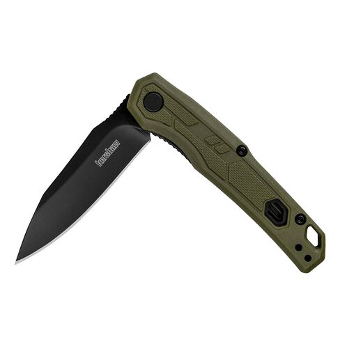 Kershaw Appa Folding Tactical Pocket Knife, SpeedSafe Opening, 2.75 inch Black Blade and Handle, Small, Lightweight Every Day Carry in Saudi Arabia