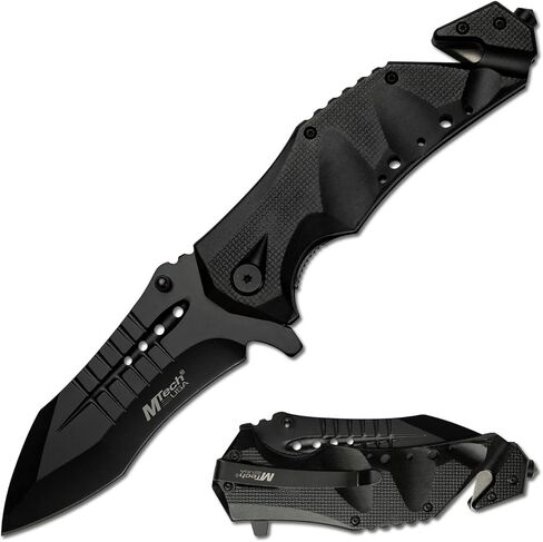 MTech USA MT-A845BK سكين مساعدة زنبركية، 5 بوصات مغلقة، شفرة سوداء in Kuwait