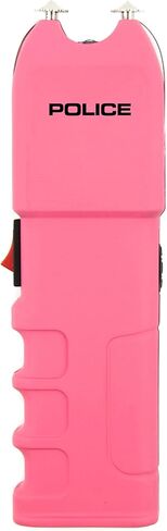 POLICE Stun Gun for Self Defense 928 - High Voltage Rechargeable with LED Flashlight, Compact & Heavy Duty, Personal Security for Women - Pink in Saudi Arabia