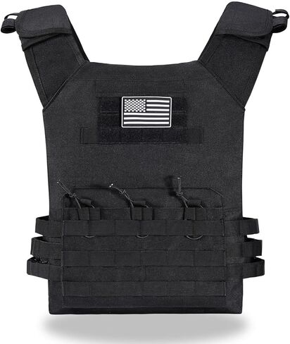Tactical Outdoors Vest,Fully Adjustable Breathable,Lightweight Modular Paintball Police Airsoft Vest in Kuwait