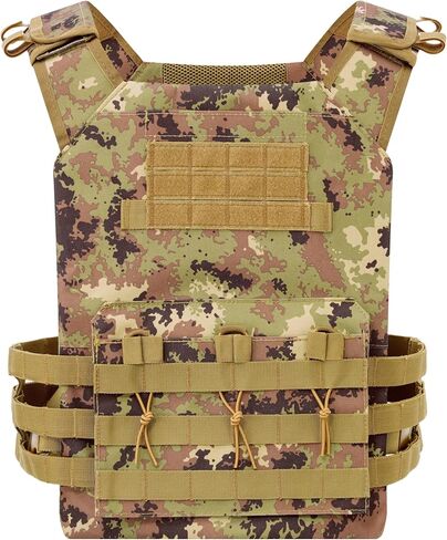 Tactical Outdoors Vest,Fully Adjustable Breathable,Lightweight Modular Paintball Police Airsoft Vest in Kuwait