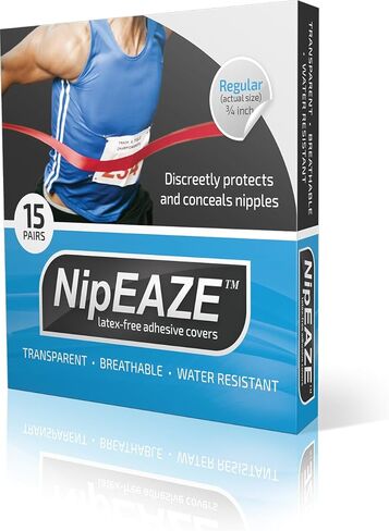NipEaze - أغطية الحلمات الرياضية الأصلية - حاصلة على براءة اختراع ومثبتة - منع الاحتكاك للرجال والنساء in Kuwait
