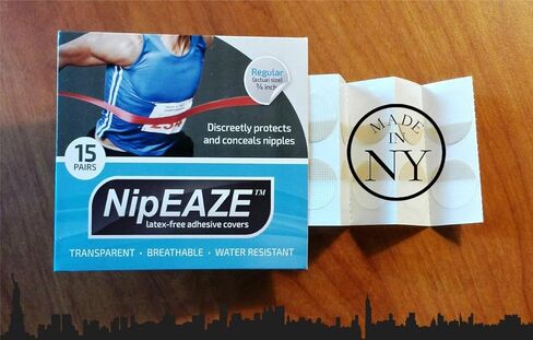 NipEaze - أغطية الحلمات الرياضية الأصلية - حاصلة على براءة اختراع ومثبتة - منع الاحتكاك للرجال والنساء in Kuwait