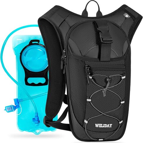 Hydration Backpack with 2L Water Bladder, Lightweight Hydro Pack for Cycling, Running, Hiking, Climbing in Saudi Arabia