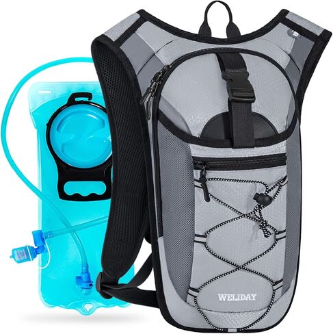 Hydration Backpack with 2L Water Bladder, Lightweight Hydro Pack for Cycling, Running, Hiking, Climbing in Saudi Arabia