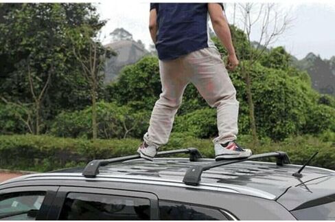 Lockable Roof Rail Rack Cross Bar Crossbar Fits for Alfa-Romeo Stelvio 2017 2018 2019 2020 2021 2022 2023 2024 in Kuwait