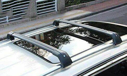 Lockable Roof Rail Rack Cross Bar Crossbar Fits for Alfa-Romeo Stelvio 2017 2018 2019 2020 2021 2022 2023 2024 in Kuwait