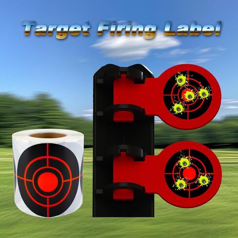 250 Pcs Shooting Target Stickers, 3" Splatter Targets, Circular Self Adhesive Splatter Targets, Yellow Instantly Visible, Suitable for Pellet Gun, Rifle, Airsoft Shooting Practice in Saudi Arabia