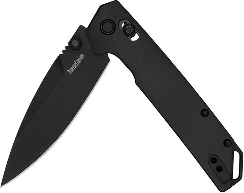 سكين جيب Kershaw Iridium Reverse Tanto قابل للطي، شفرة فولاذية D2 أنيقة مقاس 3.4 بوصة، آلية قفل DuraLock، مقبض من الألومنيوم، مصمم في الولايات المتحدة الأمريكية in Saudi Arabia
