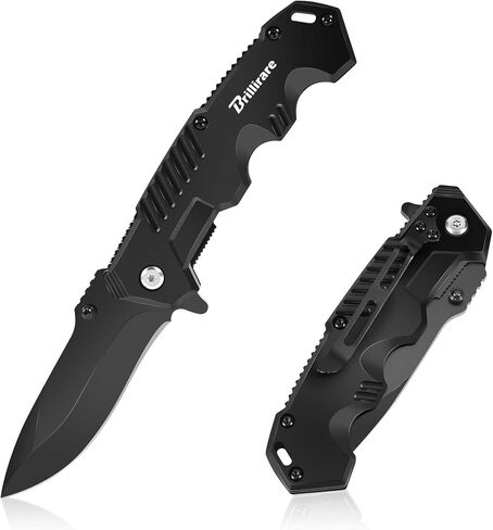 Pocket Knife, Folding Knives Blade 2.6in, Foldable Survival Small Knife with Clip, Button Lock & Glass Breaker, Everyday Carry EDC Knives for Hunting Camping Hiking in Kuwait
