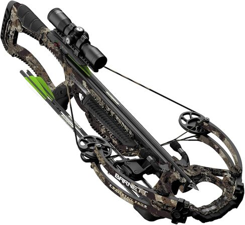 قوس ونشاب Barnett Whitetail Pro STR، مع نطاق متعدد الشبيكات مقاس 4 × 32 مم، وسهام، وجعبة خفيفة الوزن in Kuwait