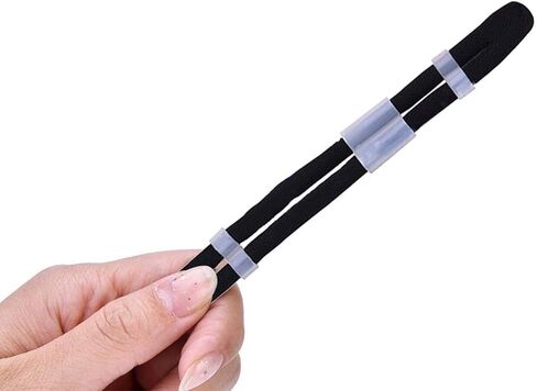 Archery Finger Sling Recurve Bow Fingerling, Adjustable Trainer Clicker Tabs Soft Elastic Cloth Extra Comfortable Padded Wear Resistant for Outdoor Recurve Bow Hunting Shooting Accessory(G-Schwarz) in Saudi Arabia