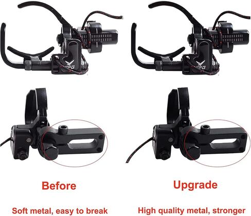SOPOGER Drop Away Arrow Rest - Upgrade Archery Rest for Compound Bow Metal Adjustment Black Recurve Fall Away Arrow Rest Right Hand Hunting Target Shooting (Upgrade Rest) in Saudi Arabia