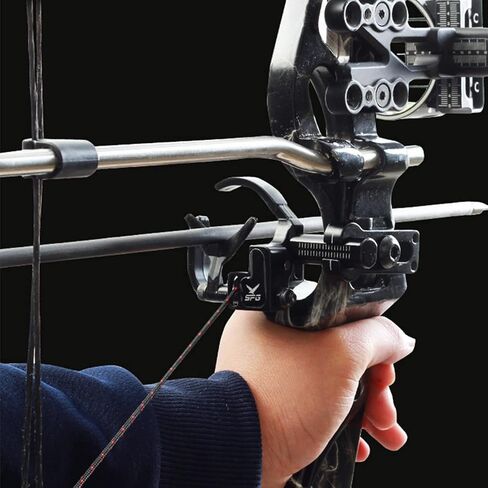 SOPOGER Drop Away Arrow Rest - Upgrade Archery Rest for Compound Bow Metal Adjustment Black Recurve Fall Away Arrow Rest Right Hand Hunting Target Shooting (Upgrade Rest) in Saudi Arabia
