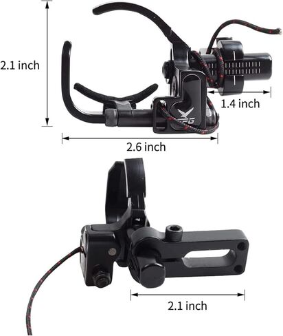 SOPOGER Drop Away Arrow Rest - Upgrade Archery Rest for Compound Bow Metal Adjustment Black Recurve Fall Away Arrow Rest Right Hand Hunting Target Shooting (Upgrade Rest) in Saudi Arabia