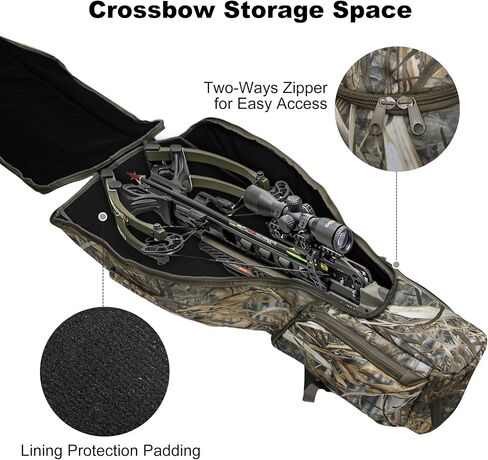 MYDAYS Soft Crossbow Case, Narrow-limb Crossbows Backpack, Soft Shell Padded Archery Gear Bag, Water Resistant Narrow Archery Bow Carrier Bag for Outdoor Hunting Shooting in Saudi Arabia