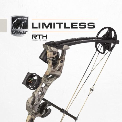 قوس مركب مزدوج الكامة من Bear Archery Limitless - يشمل الجعبة والبصر والراحة، بلد الله in Kuwait