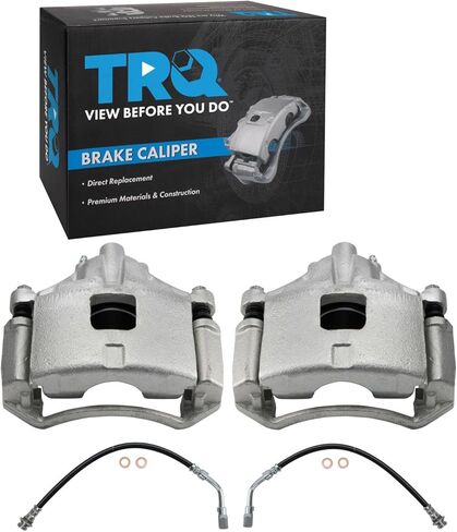 TRQ Rear Brake Caliper Set Brake Hose Compatible with 1999-2003 Ford F-150 2004 F-150 Heritage in Saudi Arabia