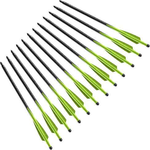 Barnett Demun Hyperbolt 2F - 12 قطعة من مسامير القوس والنشاب الصغيرة، مسمار بطول 7 بوصة، متوافق حصريًا مع Demun Tri Strike، 2 من مسامير القوس المتقاطعة المصممة لإعادة التحميل السريع in Kuwait