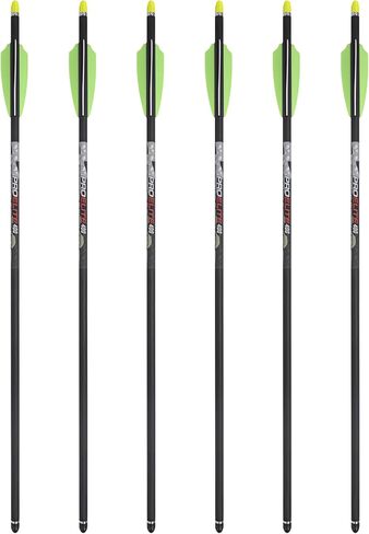 أسهم قوس ونشاب من الكربون TenPoint Pro Elite 400 - مقاس 20 بوصة، عبوة من 6 قطع - مع جلبة ألمنيوم Alpha-Nock HP وHP in Kuwait